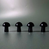 Mini Black Obsidian Mushrooms