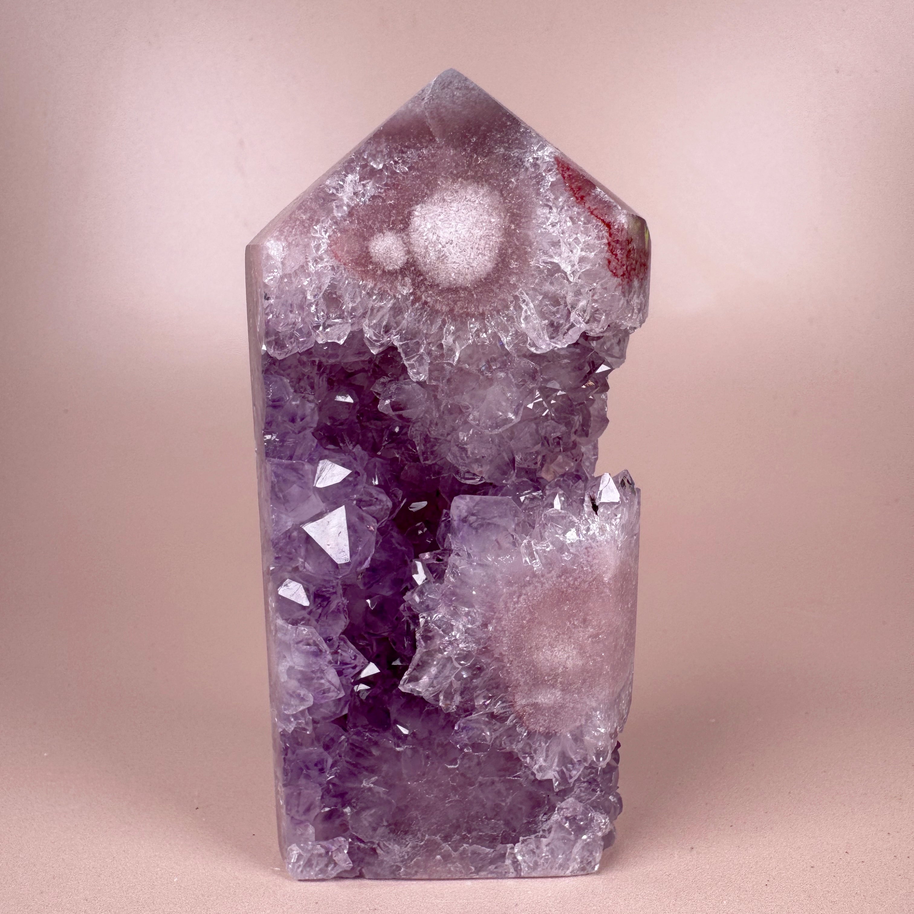ピンアメ タワー Flora Pink Amethyst Tower – Esté Crystals