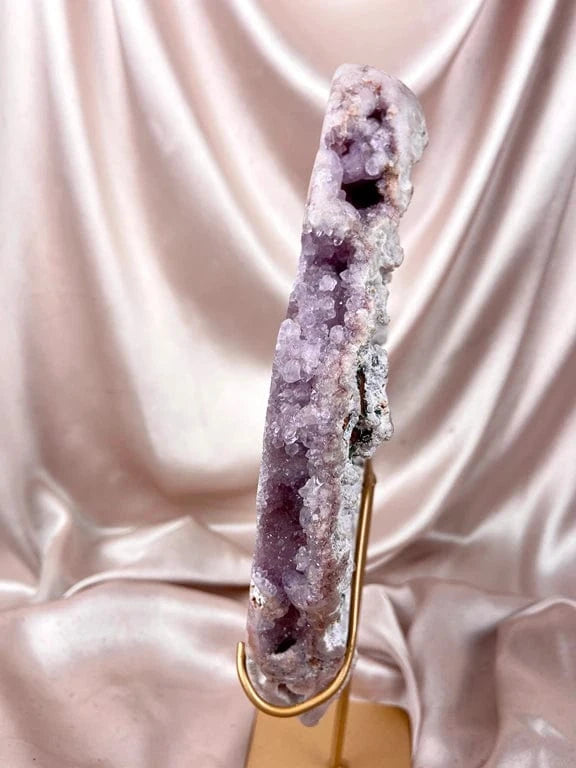 Esté Crystals crystal Alana Pink Amethyst Slab with Stand