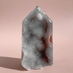 Esté Crystals crystal Bubble Druzy Agate Tower