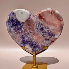 Esté Crystals crystal Double Sided Heart with Spinning Stand