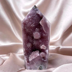 Esté Crystals crystal Emma Pink Amethyst Tower