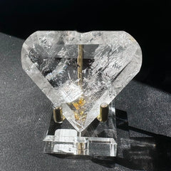 Esté Crystals crystal Faceted Clear Quartz Heart