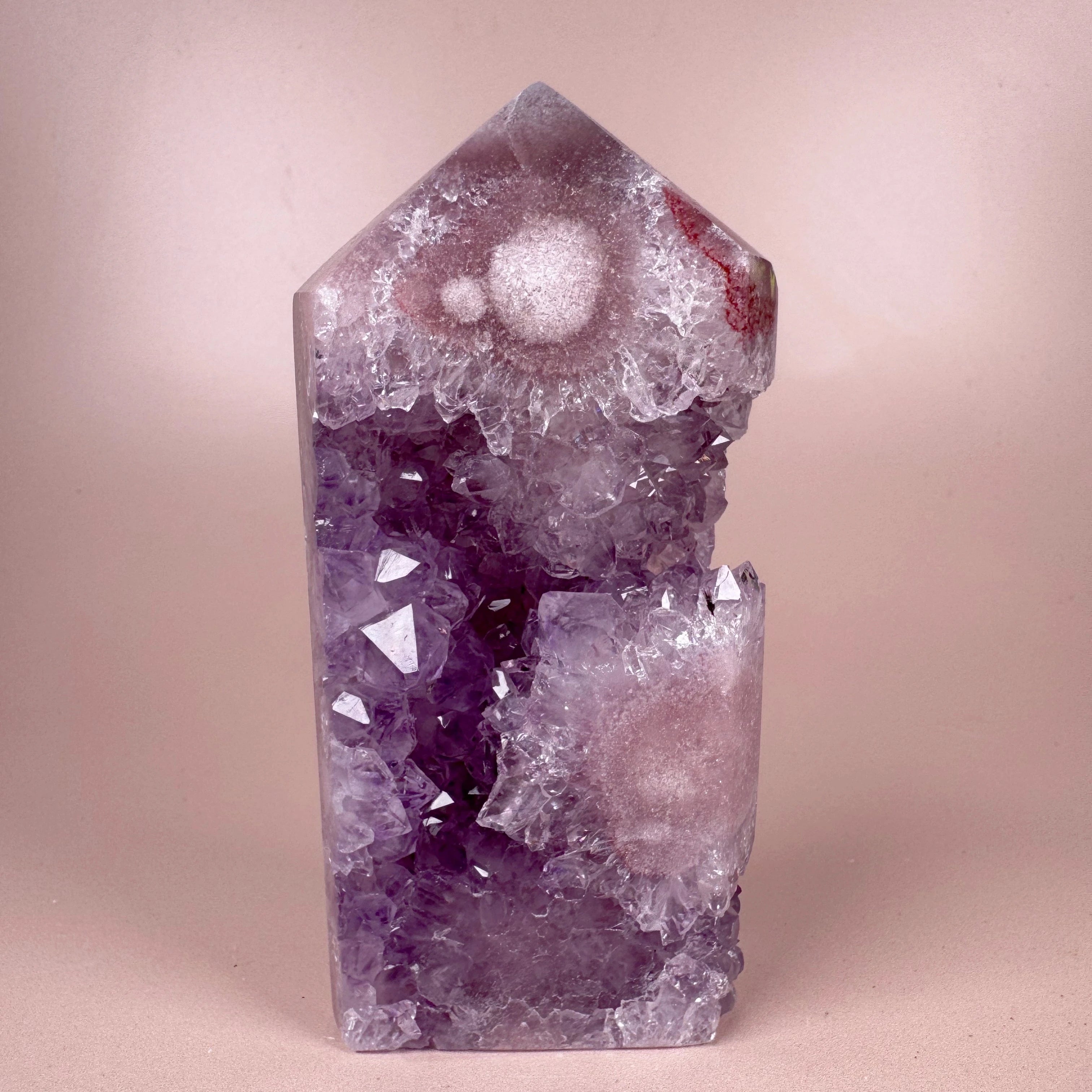 Esté Crystals crystal Flora Pink Amethyst Tower