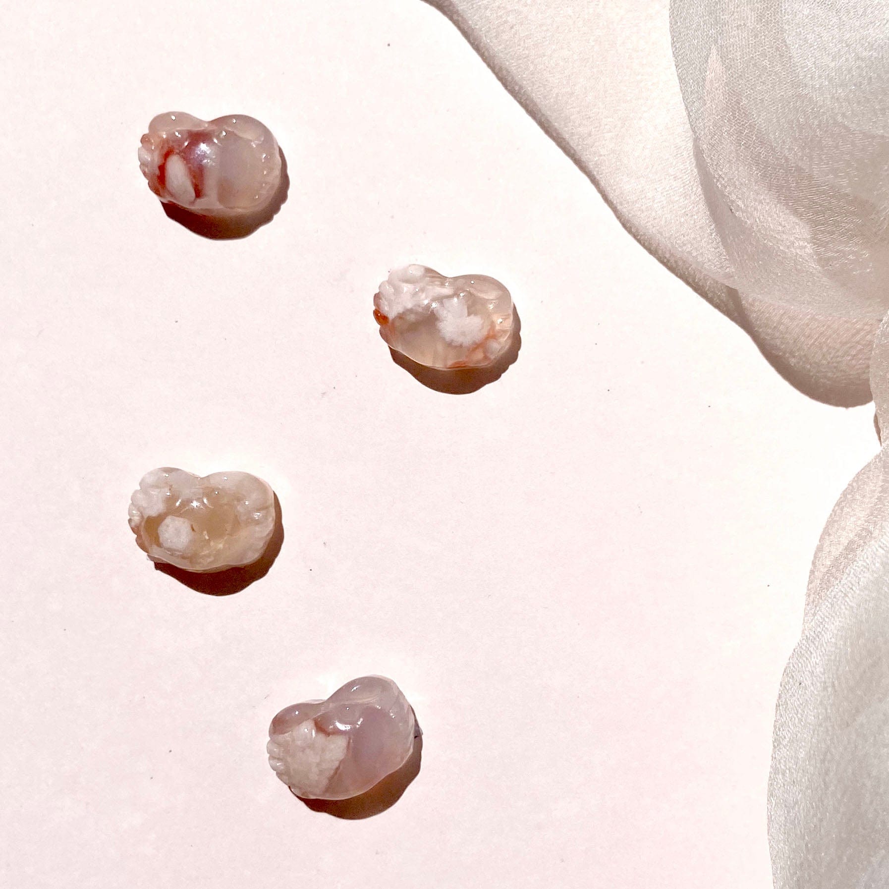 Esté Crystals crystal Flower Agate Mini Crystal Crab