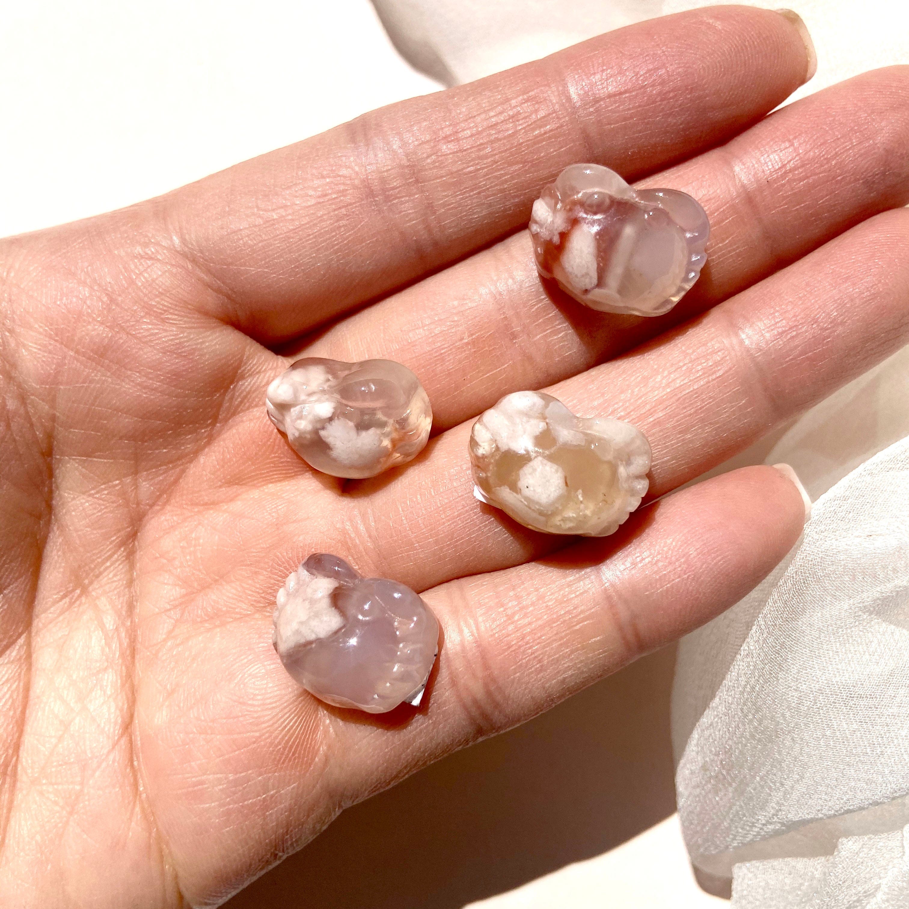 Esté Crystals crystal Flower Agate Mini Crystal Crab