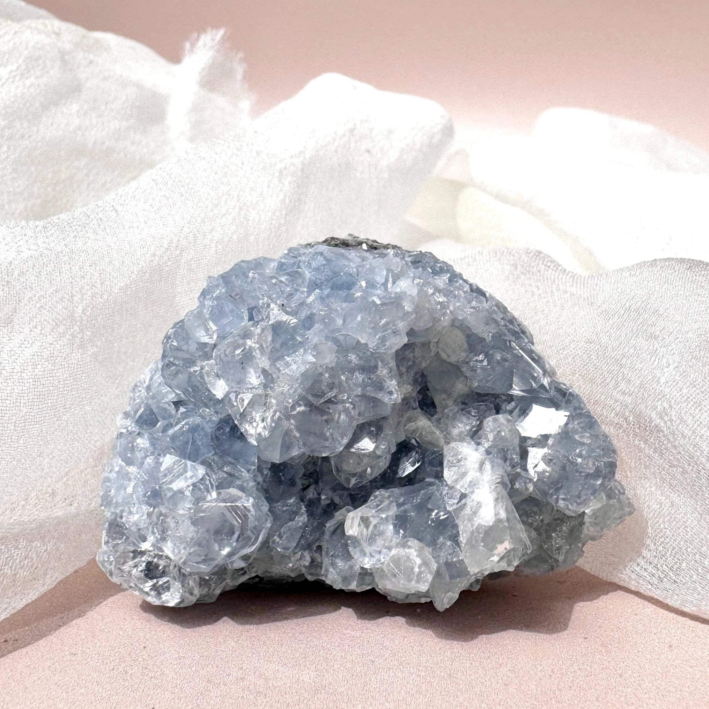 Esté Crystals crystal Kaylen Celestite Cluster