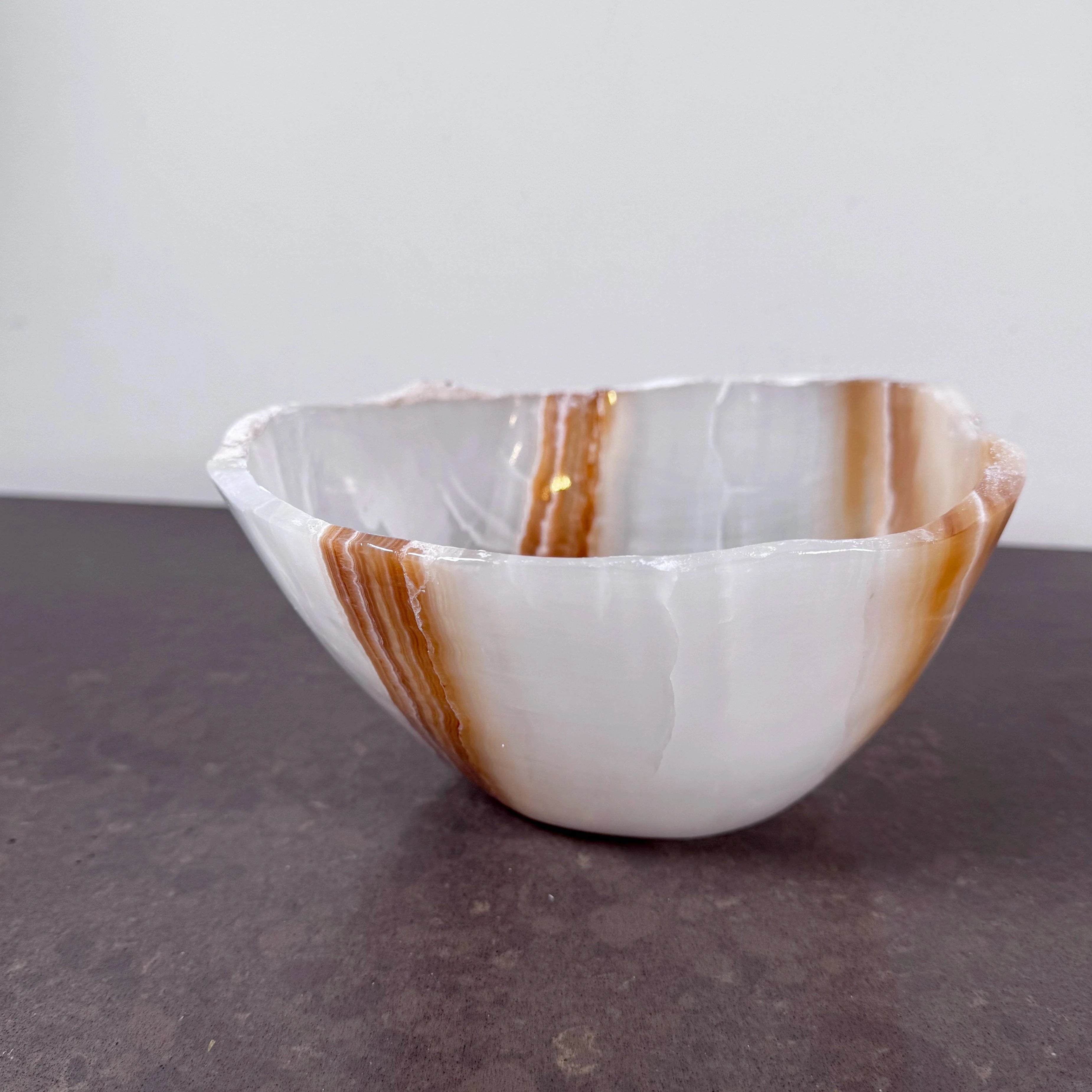 Esté Crystals crystal Melina Honey Onyx Bowl