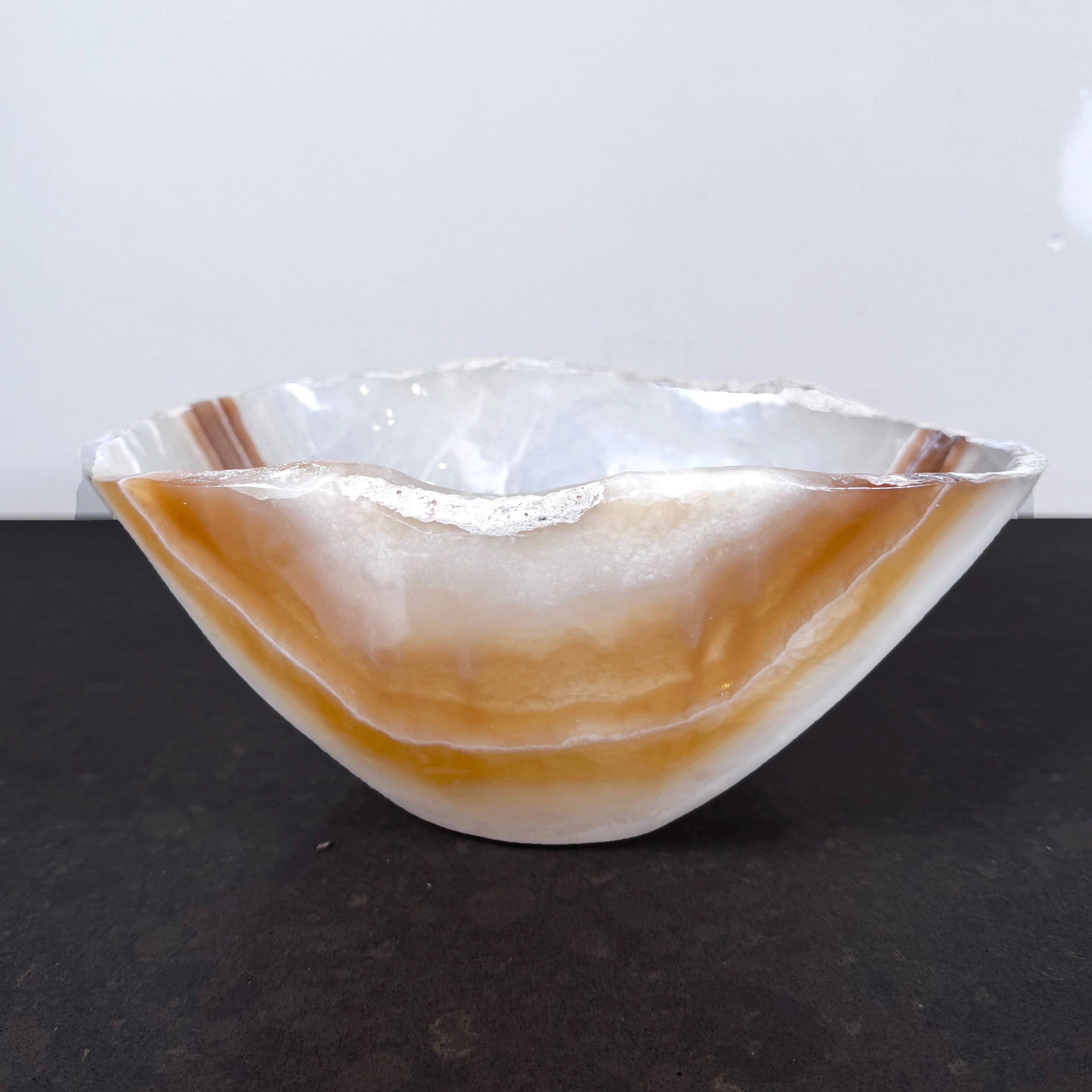 Esté Crystals crystal Melina Honey Onyx Bowl