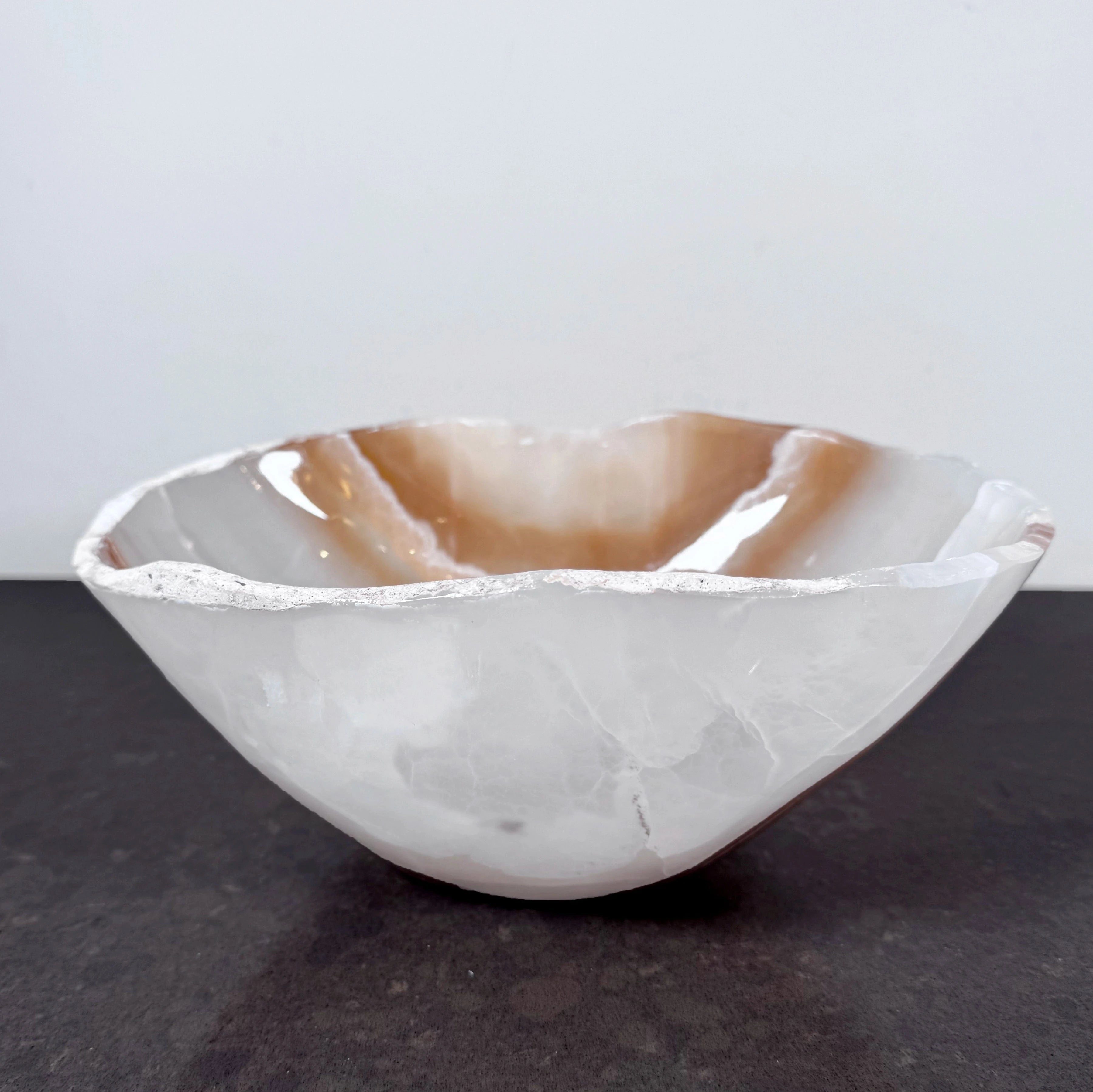 Esté Crystals crystal Melina Honey Onyx Bowl