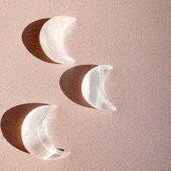 Esté Crystals crystal Mini White Onyx Moons