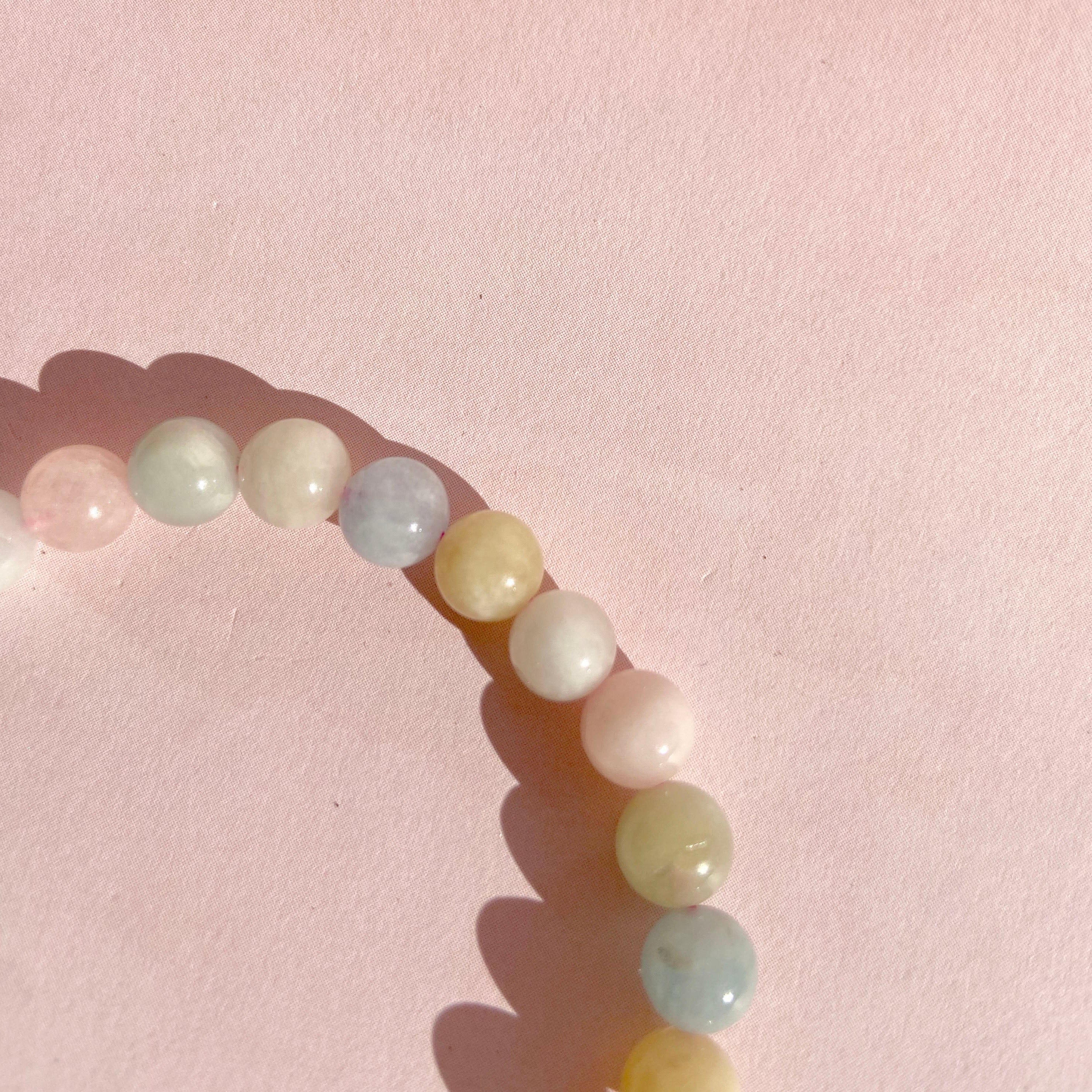 Esté Crystals crystal Morganite Crystal Bracelet