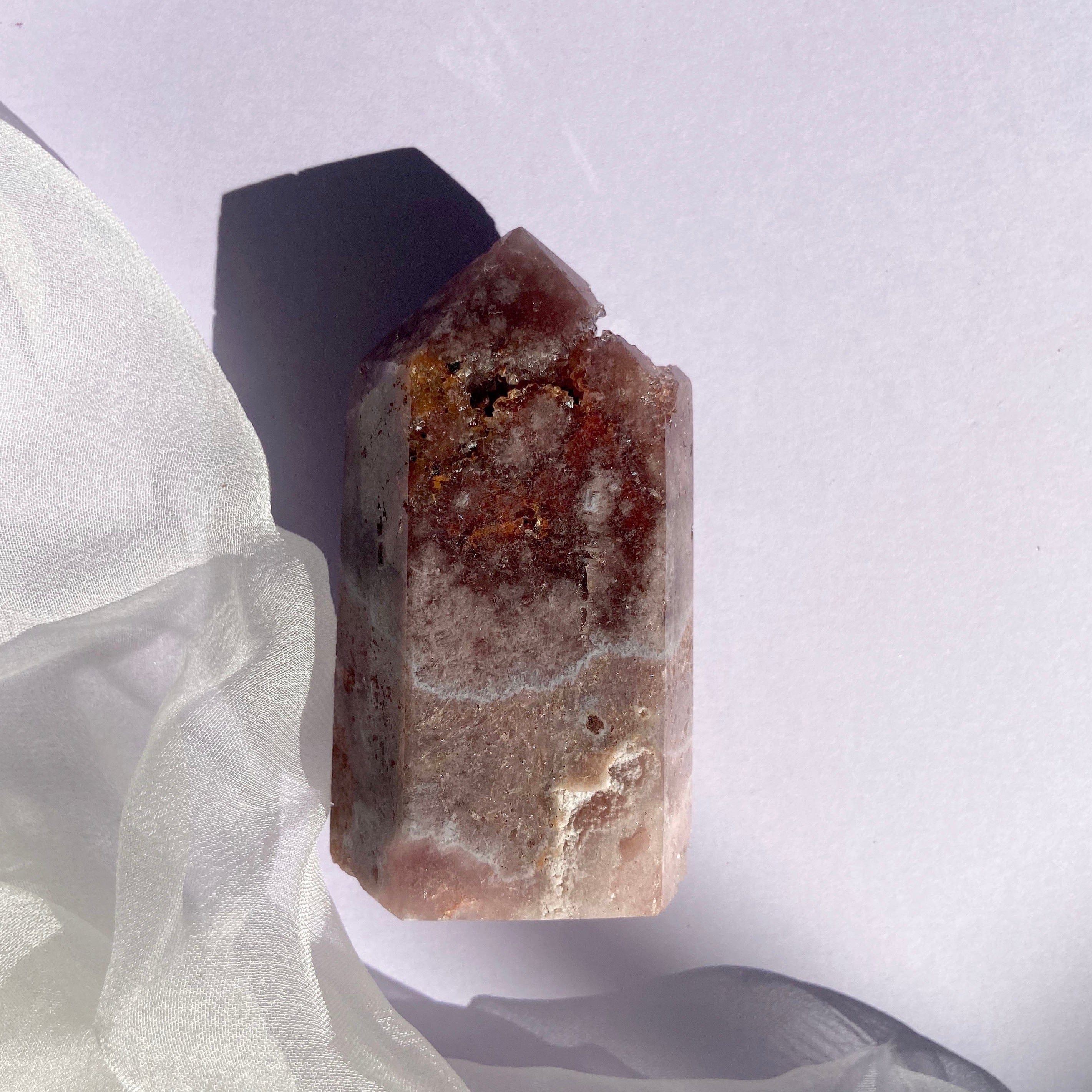 Esté Crystals crystal Pink Amethyst Tower