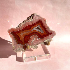 Esté Crystals crystal Red Druzy Laguna Agate