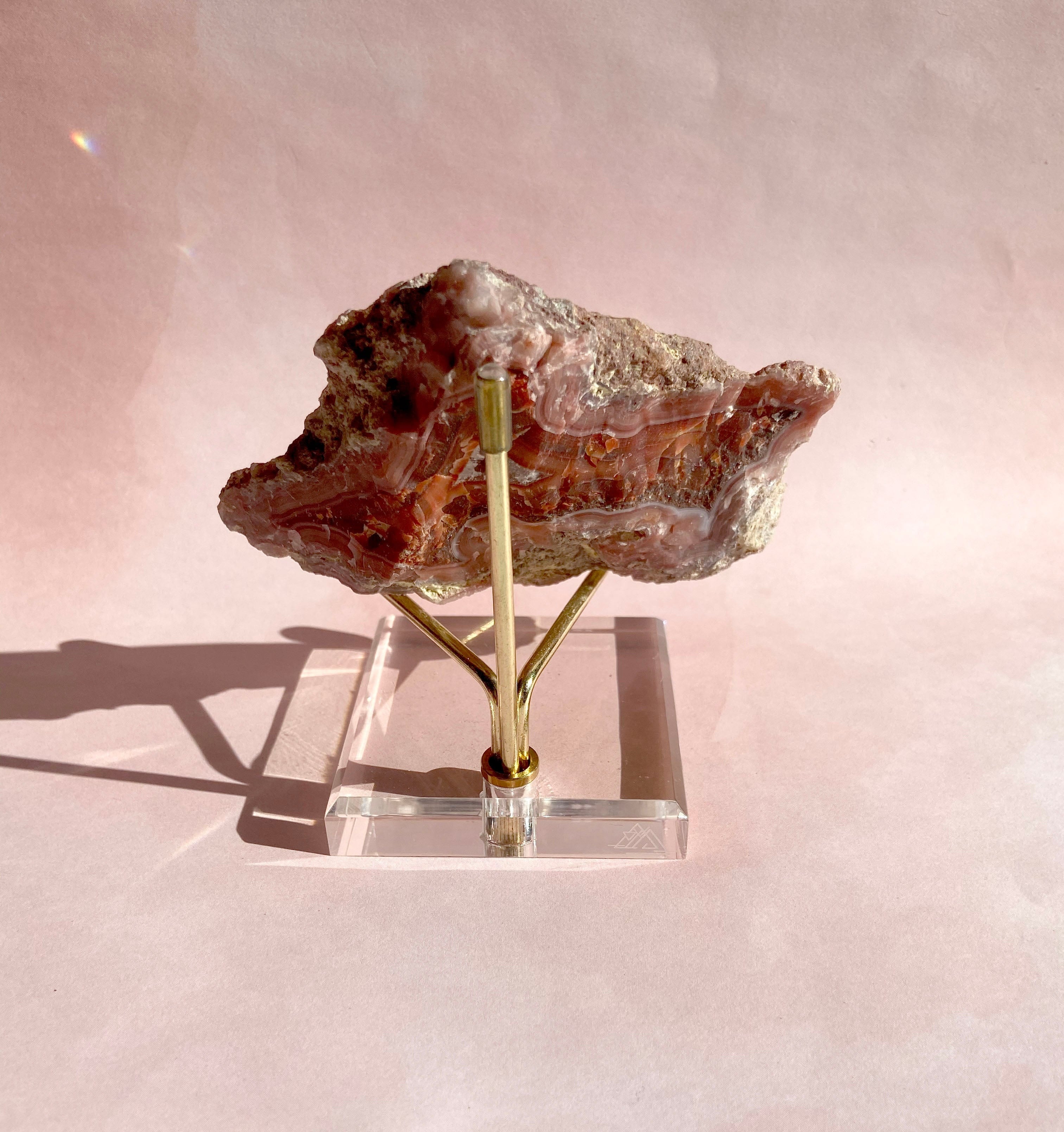Esté Crystals crystal Red Druzy Laguna Agate