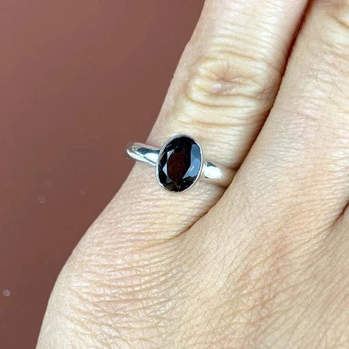 Esté Crystals crystal Smoky Quartz Sterling Silver Ring