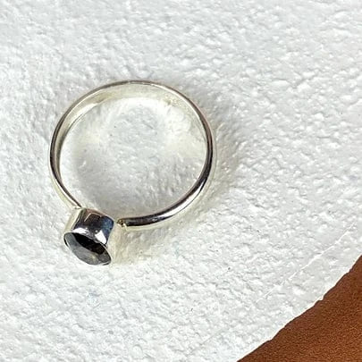 Esté Crystals crystal Smoky Quartz Sterling Silver Ring