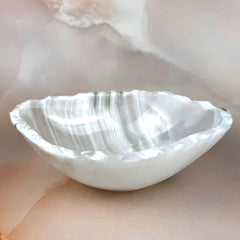Esté Crystals crystal White Onyx Bowl