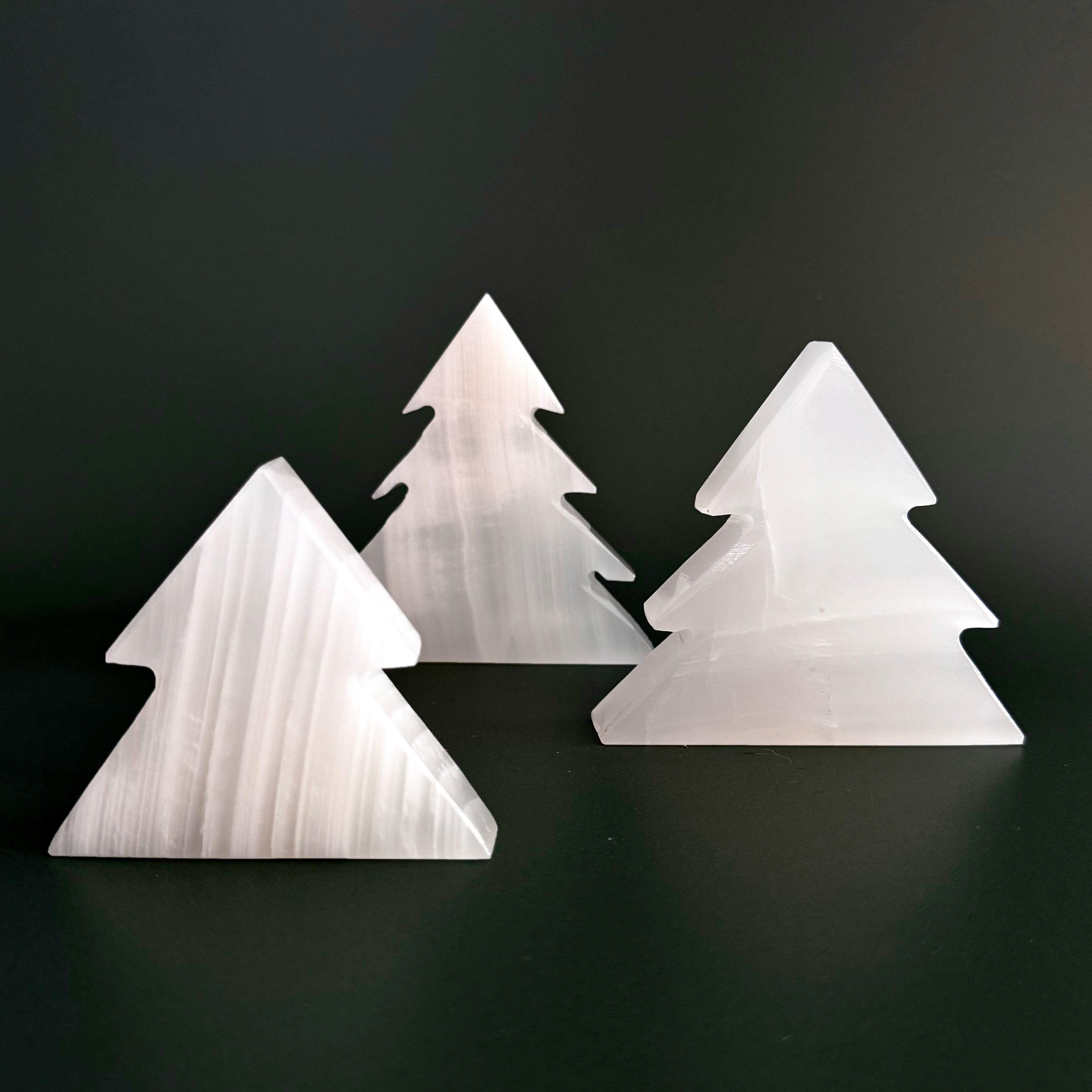Esté Crystals crystal White Onyx Christmas Trees Set of Three