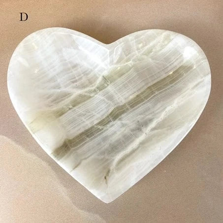 Esté Crystals crystal White Onyx Heart Bowls