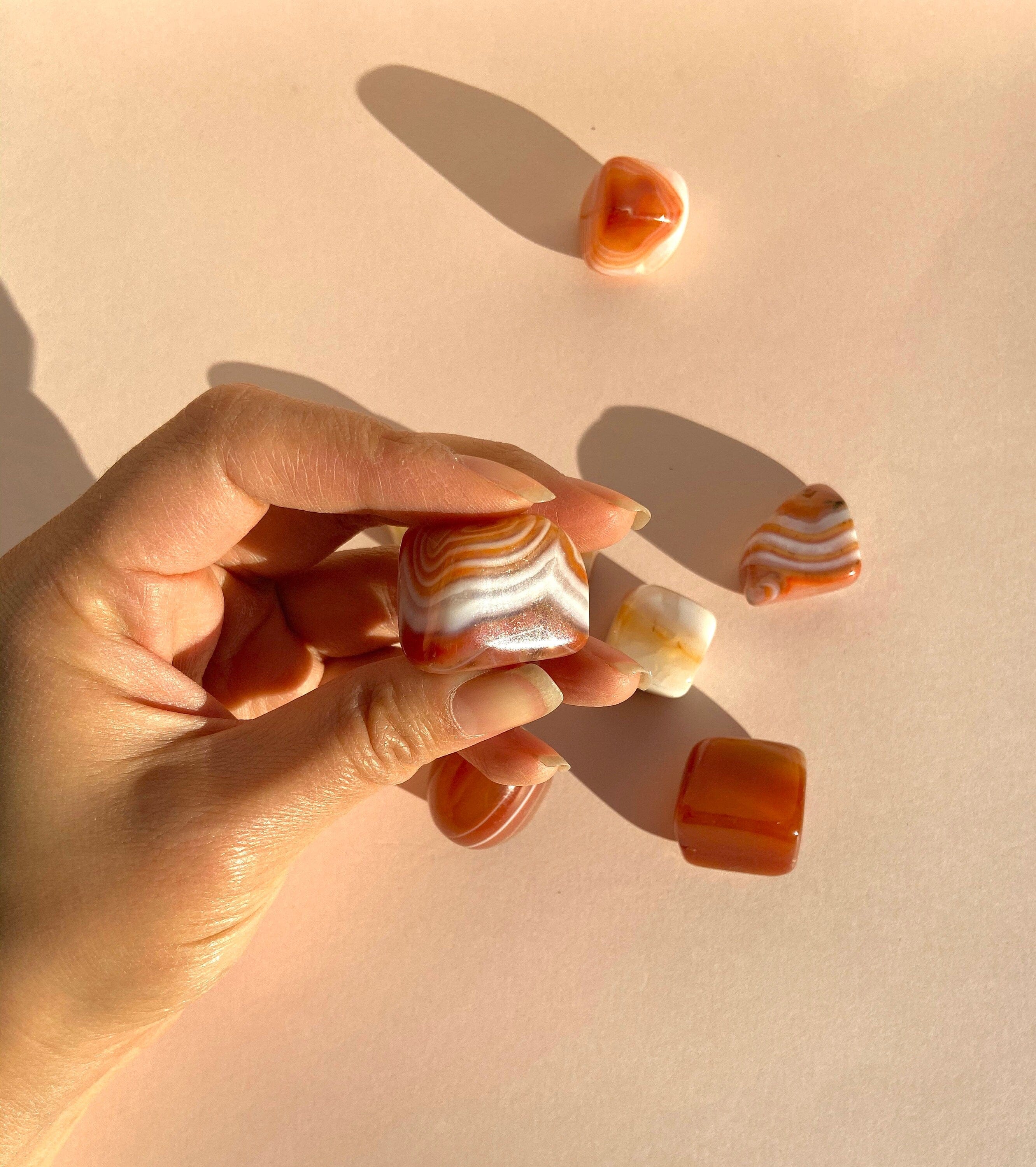 Esté Crystals crystal Carnelian Tumbled Stones