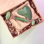 Esté Crystals crystal Jade Roller & Gua Sha Set