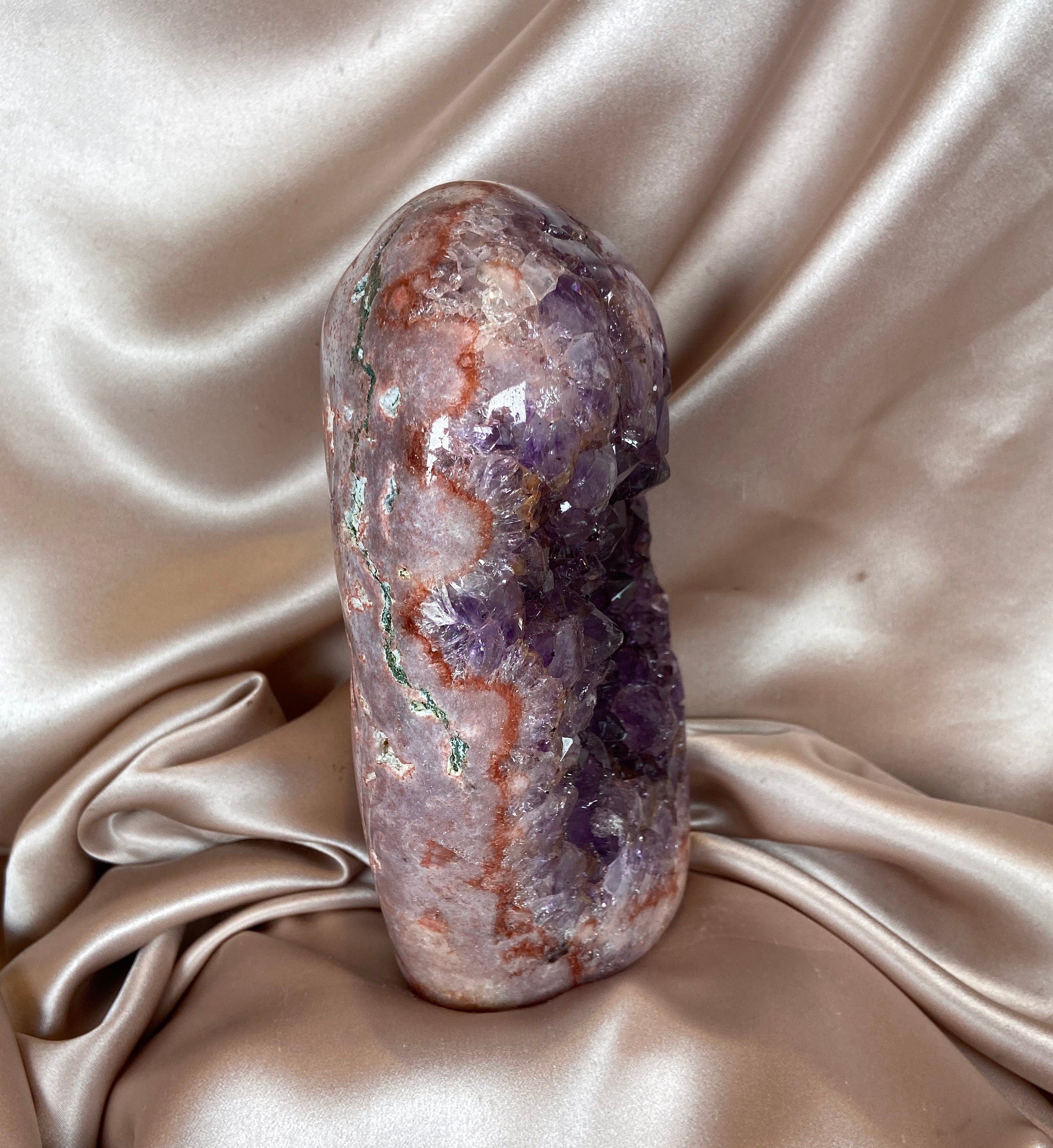 Esté Crystals crystal Large Pink Amethyst Freeform
