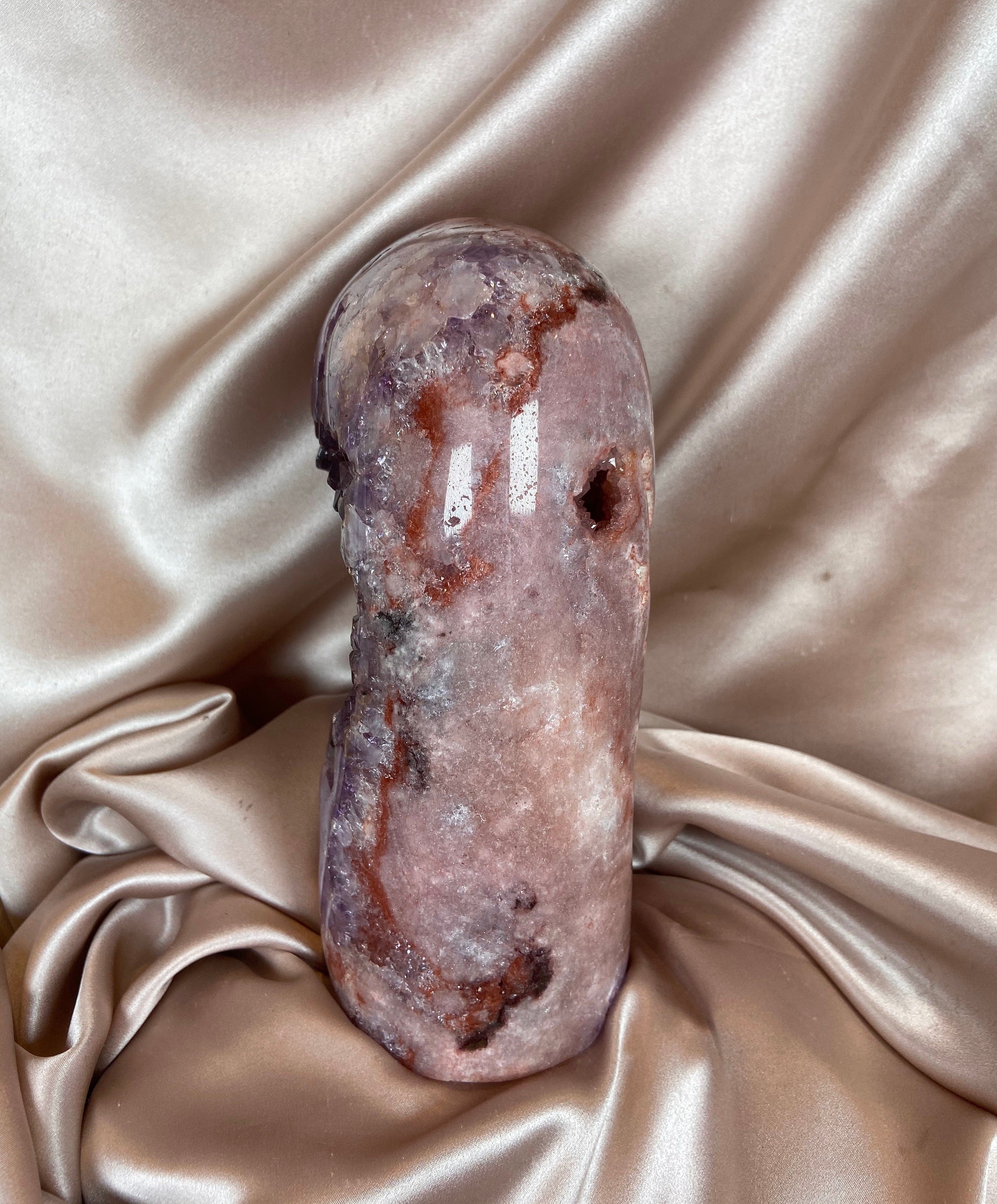 Esté Crystals crystal Large Pink Amethyst Freeform
