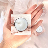 Esté Crystals crystal Pink Mangano Calcite Candle Holder