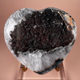 Black Fine Sugar Druzy Amethyst Heart