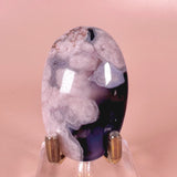 Safira Blue Flower Agate Palm Stone