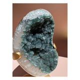 Green Sugar Rainbow Amethyst with Stand