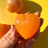 Orange Calcite Hearts