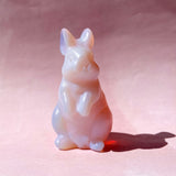 Opalite Bunny Crystal Carving