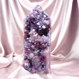 Meghan Extra Large Pink Amethyst Statement Tower