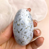 Skye Ocean Jasper Palm with Druzy