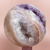 Sophia Large Statement Pink Amethyst Sphere