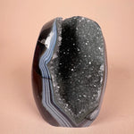 Esté Crystals Banded Green Amethyst Cut Base