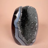 Esté Crystals Banded Green Amethyst Cut Base