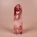 Esté Crystals Carnelian Flower Agate Tower
