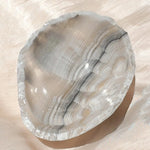 Esté Crystals crystal Abalone Scalloped Onyx Bowl