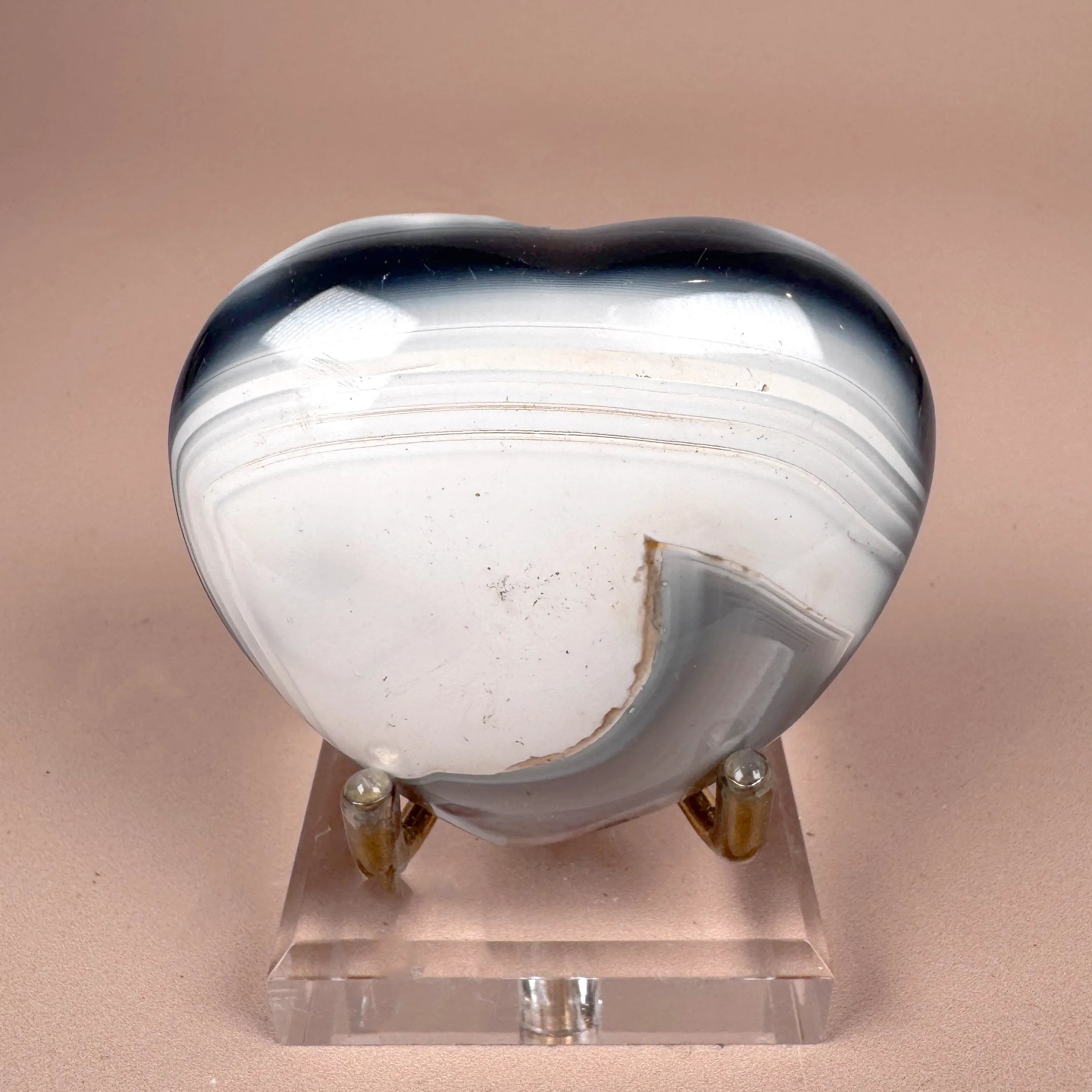 Esté Crystals crystal Aeris Orca Agate Heart