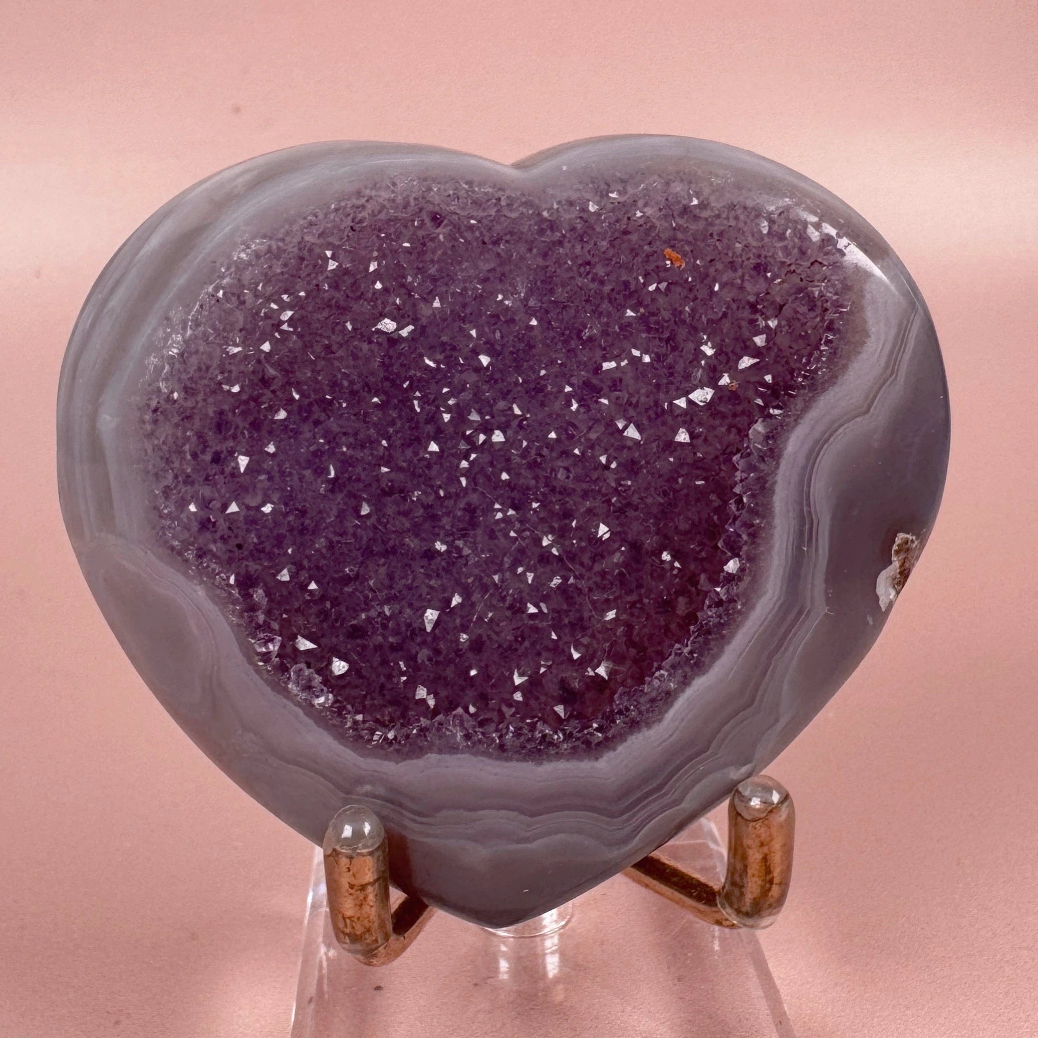 Esté Crystals crystal Agate Amethyst Heart
