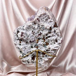 Esté Crystals crystal Alana Pink Amethyst Slab with Stand
