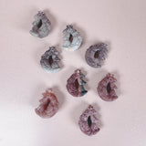 Esté Crystals crystal Alashan Agate Mini Fox Sitting on a Moon