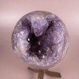 Esté Crystals crystal Amara Heart Shaped Druzy Pink Amethyst Sphere