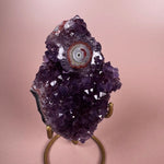 Esté Crystals crystal Amethyst Stalactite Druzy with Stand