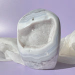 Esté Crystals crystal Aurora Agate Freeform with Sugar Druzy