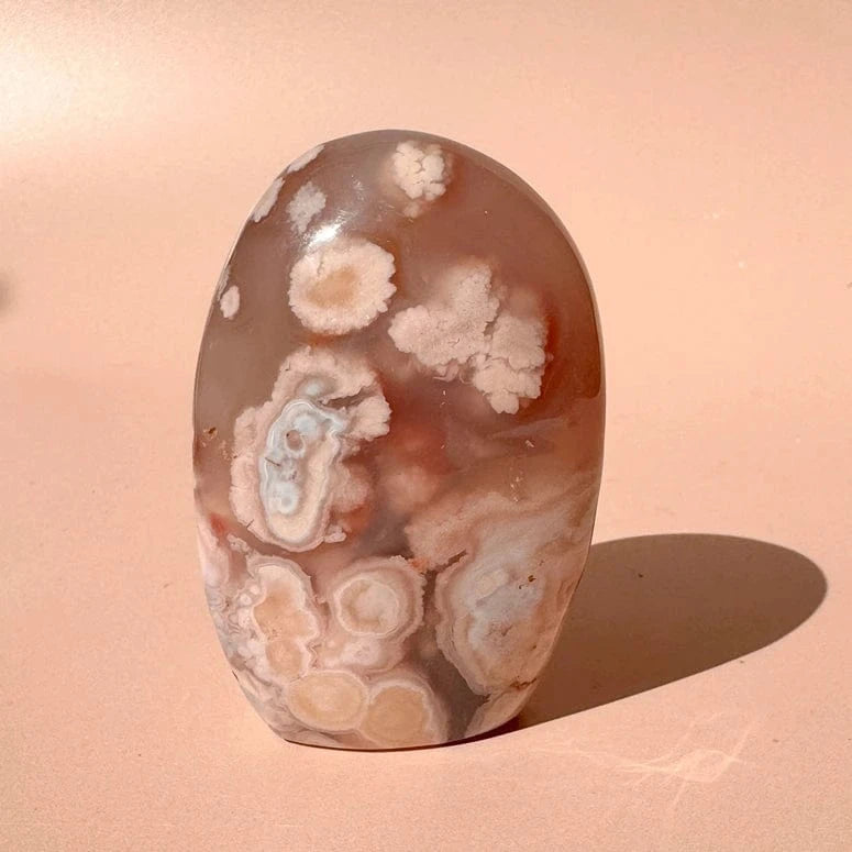 Esté Crystals crystal Aurora Flower Agate Freeform