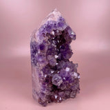 Esté Crystals crystal Ayla Large Pink Amethyst Statement Tower